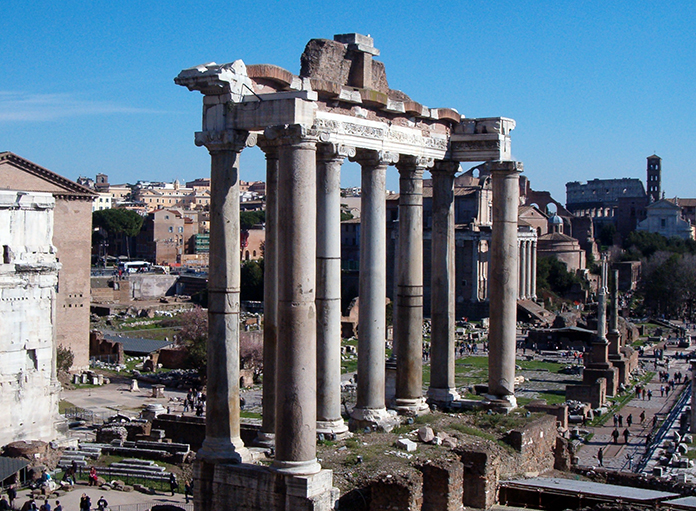 Foro romano. Tempio di Saturno