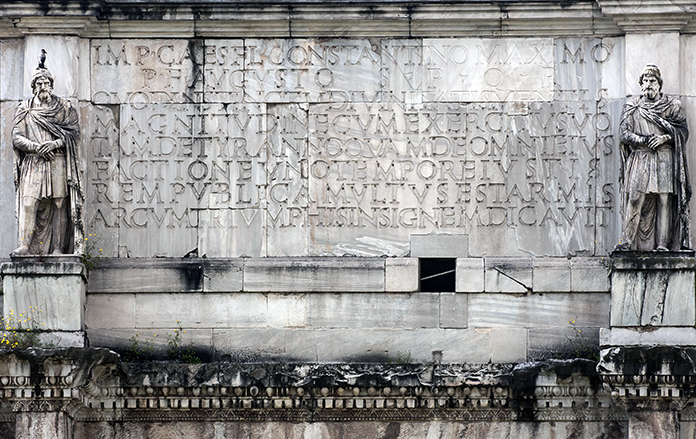 Arco di Costantino. Dettaglio dell'Attico