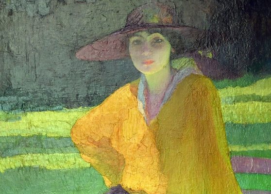 Amedeo Bocchi. Nel Parco, 1919 (dettaglio). Galleria d'Arte Moderna, Roma