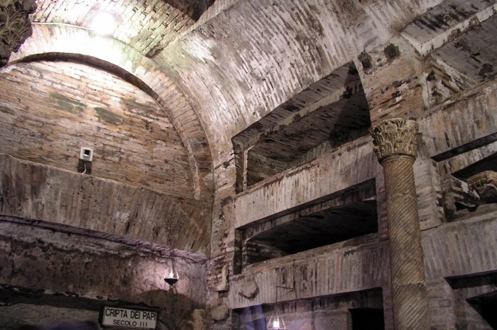 Catacombe di San Callisto, Roma - Cripta dei Papi