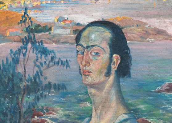 Dalì: Autoritratto con collo di Raffaello (dettaglio), 1921