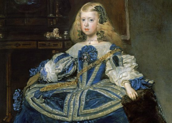 Diego Velazquez. Infanta Margarita Teresa in abito blu (dettaglio)