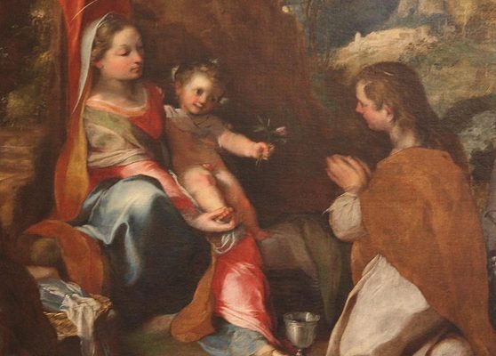 Federico Barocci. Madonna col Bambino e San Giovanni (dettaglio)