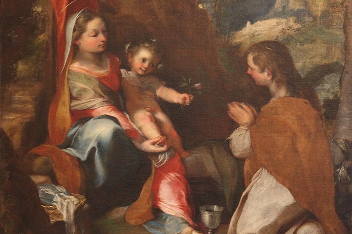 Federico Barocci. Madonna col Bambino e San Giovanni (dettaglio)