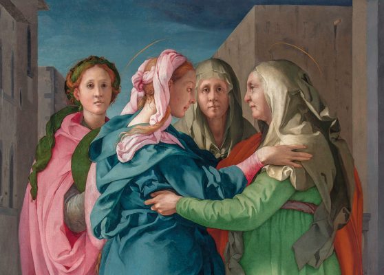 Pontormo. Visitazione: 1528-1530 ca. Olio su tavola (dettaglio)