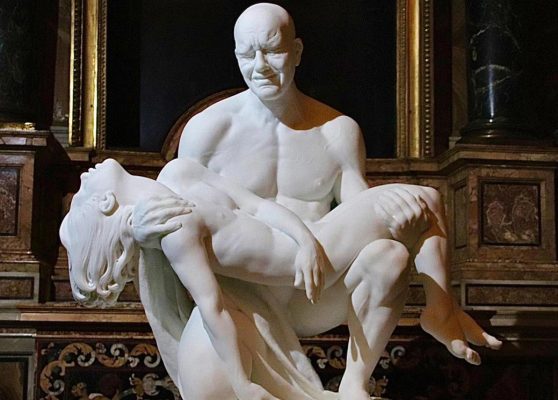 Jago, scultore. La Pietà, blocco di Marmo Bianco