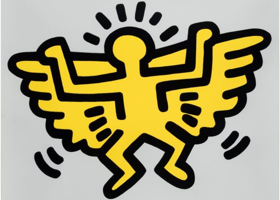Keith Haring, Icone, 1990; serigrafia su carta con goffratura. © Keith Haring Foundation. . Su gentile concessione di Nakamura Keith Haring Collection