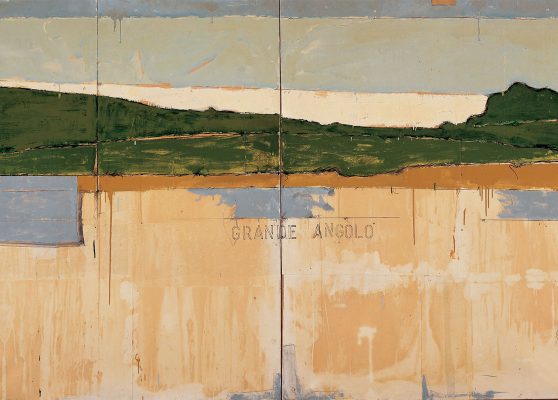 Mario Schifano, Grande angolo, 1963. Mostra a Roma