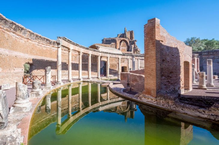 Teatro Marítimo, Villa Adriana en Tívoli