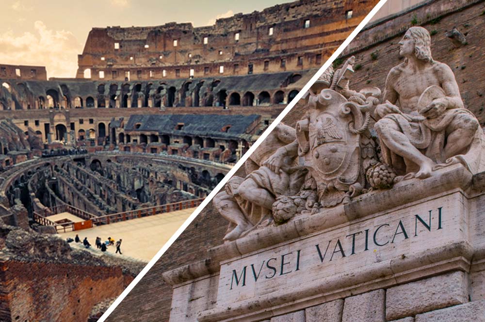 Tour di una giornata intera: Colosseo, Musei Vaticani e Cappella Sistina