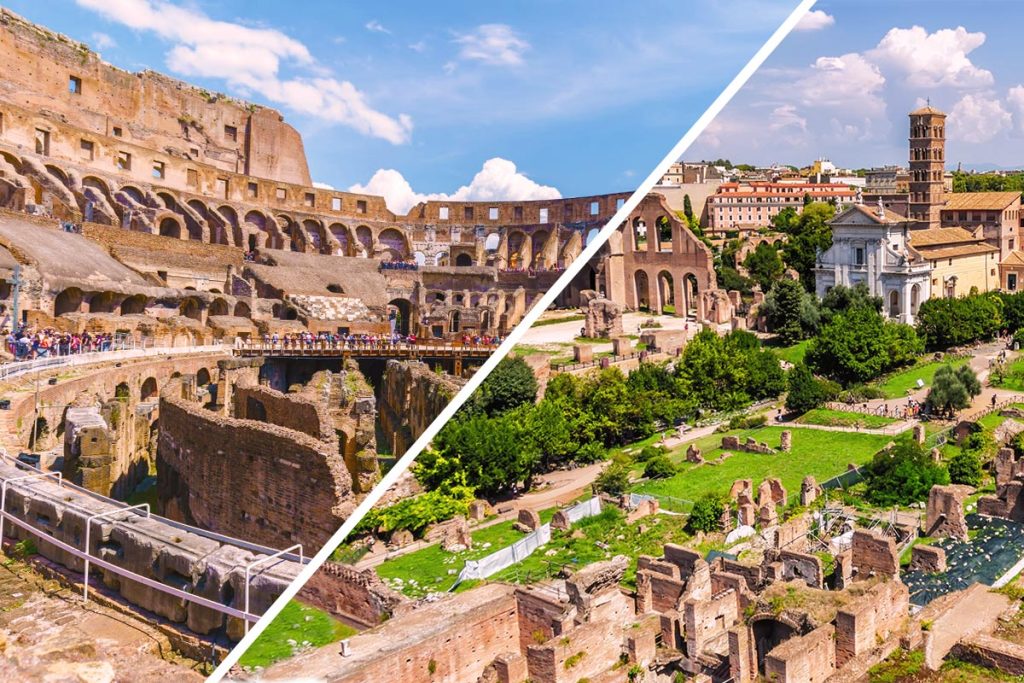 Tour guidato ordinario del Colosseo +accesso a Foro Romano e Palatino
