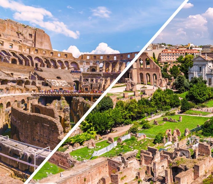 Tour guidato ordinario del Colosseo +accesso a Foro Romano e Palatino