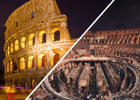Tour notturno al Colosseo: visita guidata di notte nei sotterranei e sull'arena