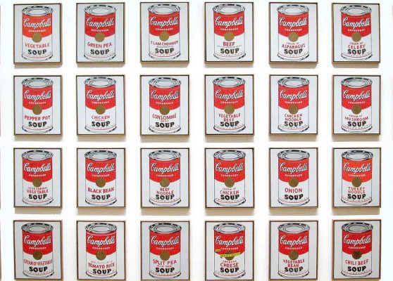 (32) Campbell’s Soup Cans (1962). Andy Warhol. Mostra, Roma